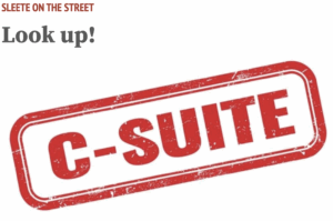 Sleete On The Street | Look Up! | Sleete Sales Scripts, LLC | Media Sales Consultant | Sales Training | SleeteSales.com